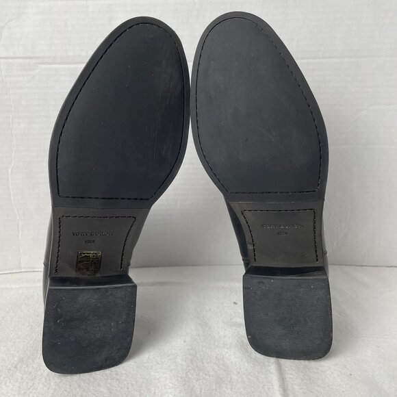 Tory Burch Black Leather Slip-on Ankle Boot - Picture 6 of 9